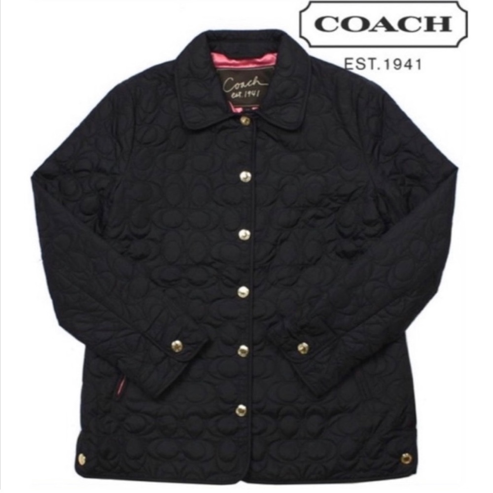 Coach Signature Quilted Jacket - Picture 1 of 10